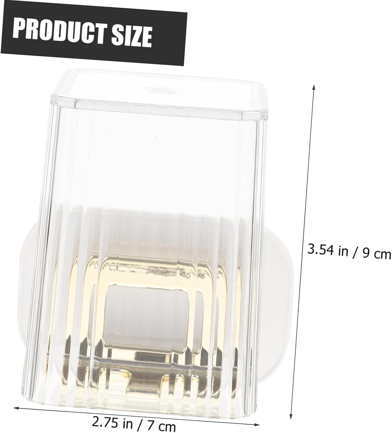 CONGARTENO Wall Mounted Toothbrush Holder Set Organizer with Cup No Drilling Required