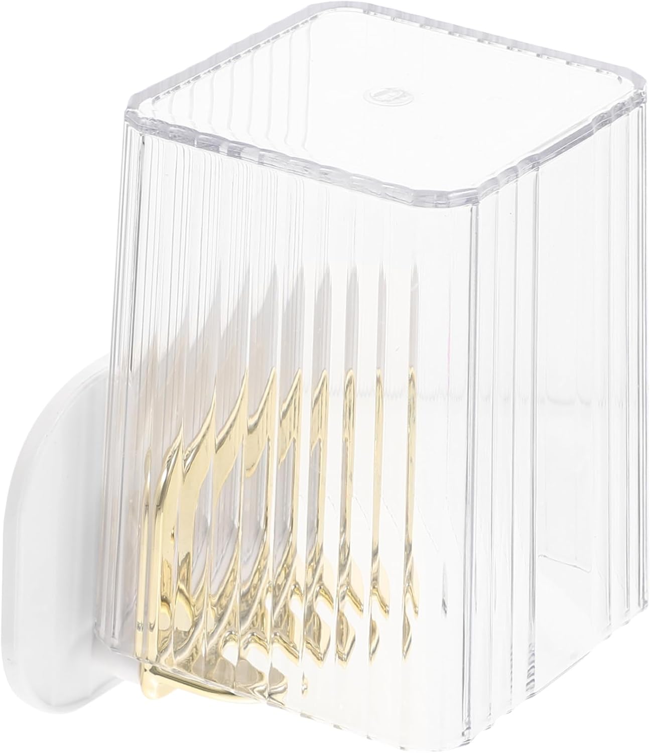 Wall Toothbrush Holder with 2 Slots - No Drill Design