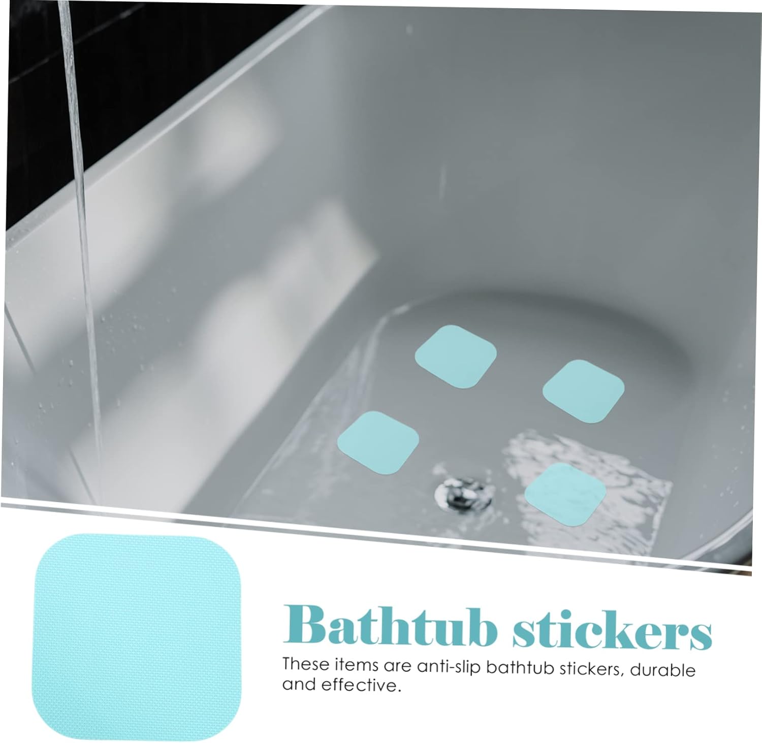 SOPOTUTU 36Pcs Non-Slip Bathroom Stickers for Bathtub and Shower