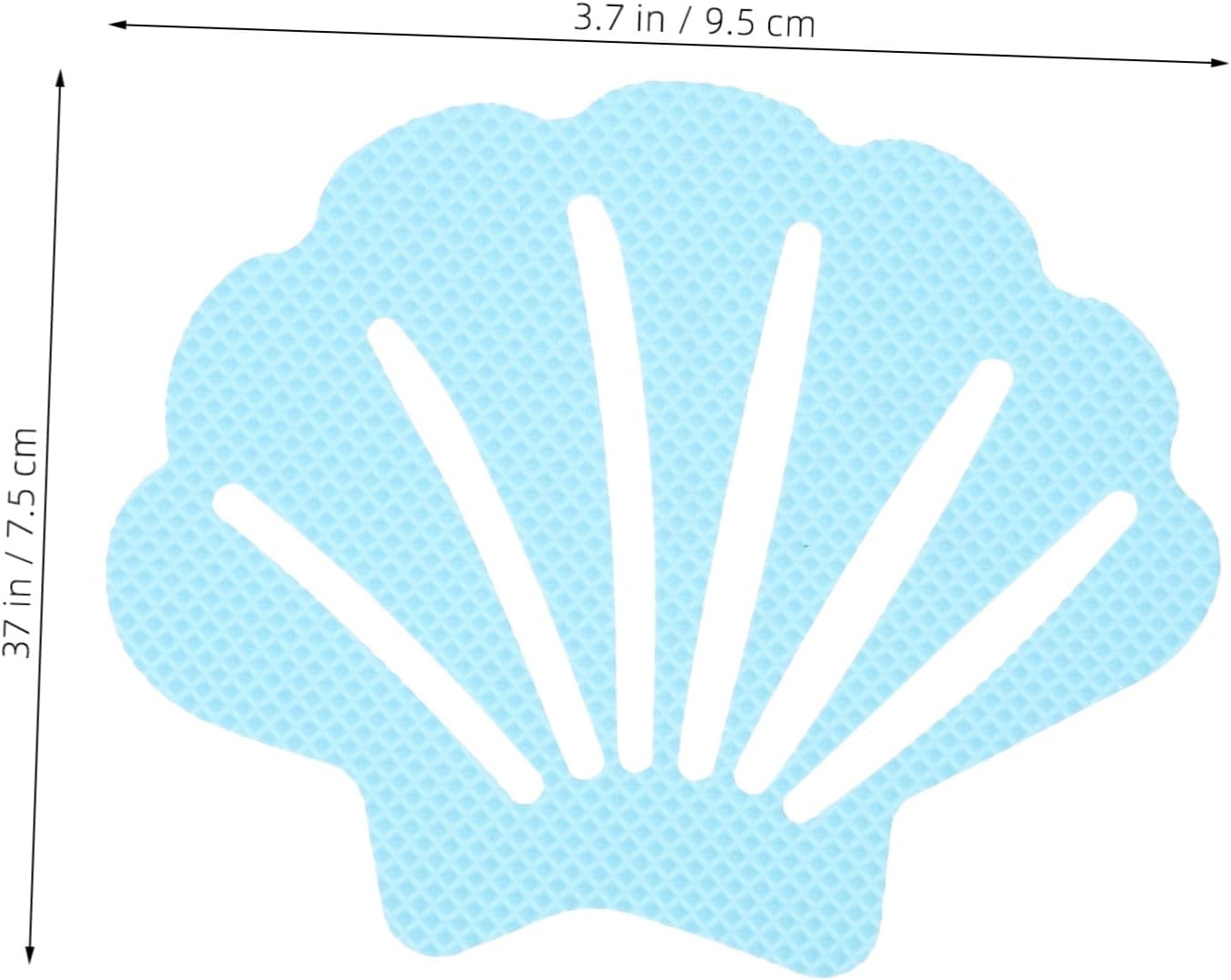 COSMEVIVI 30pcs Shell-Shaped Anti-Slip Stickers for Bathrooms and Stairs