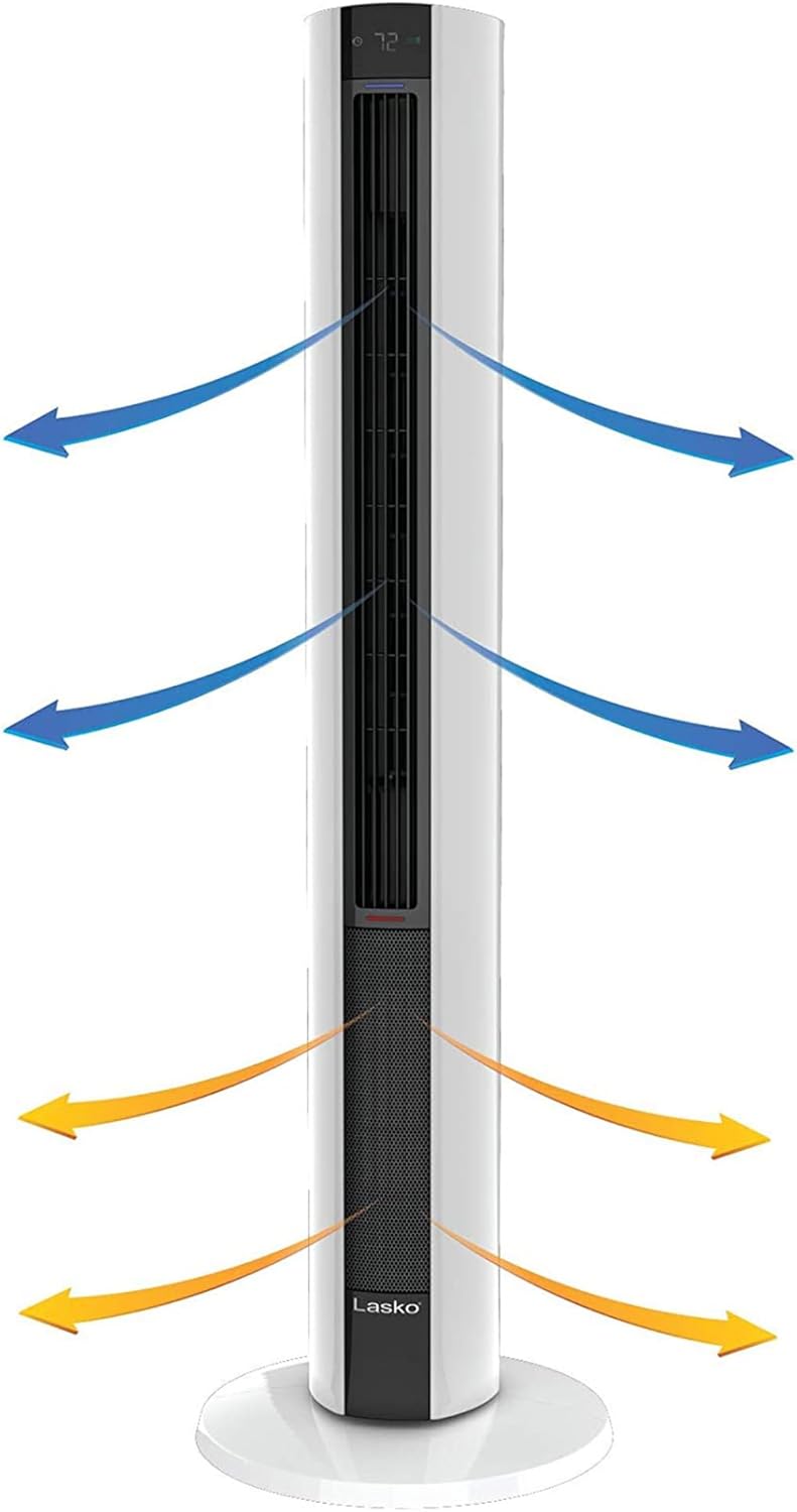 Lasko Tower Fan Heater 2-Pack with Remote Control