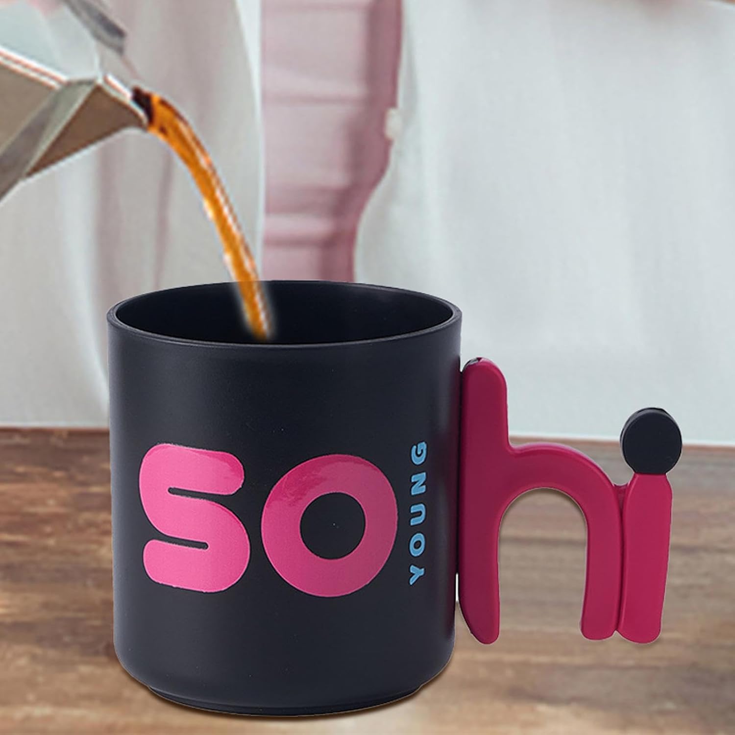 Reusable Mouthwash Cup with Fun Letter Design