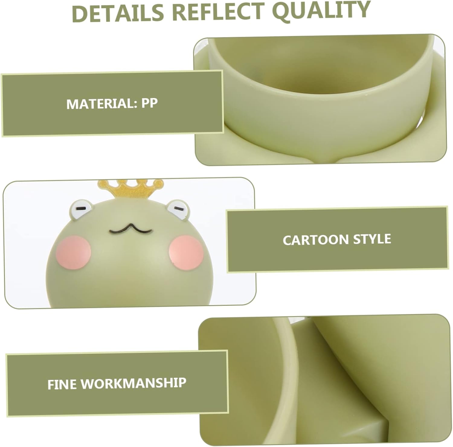 ARTSEWPLY Cartoon Wall Mounted Toothbrush Holder with Cup