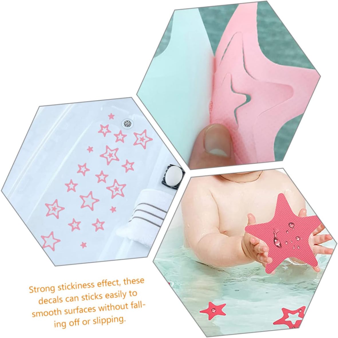 12Pcs Star Shape Non-Slip Bath Tub Decals