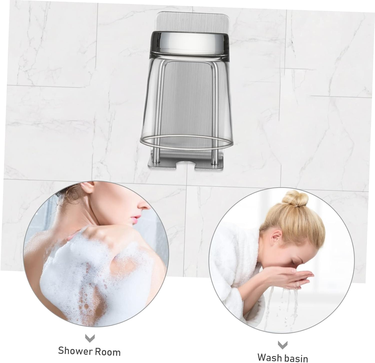 2pcs Wall Mounted Cup Holder with Child Suction