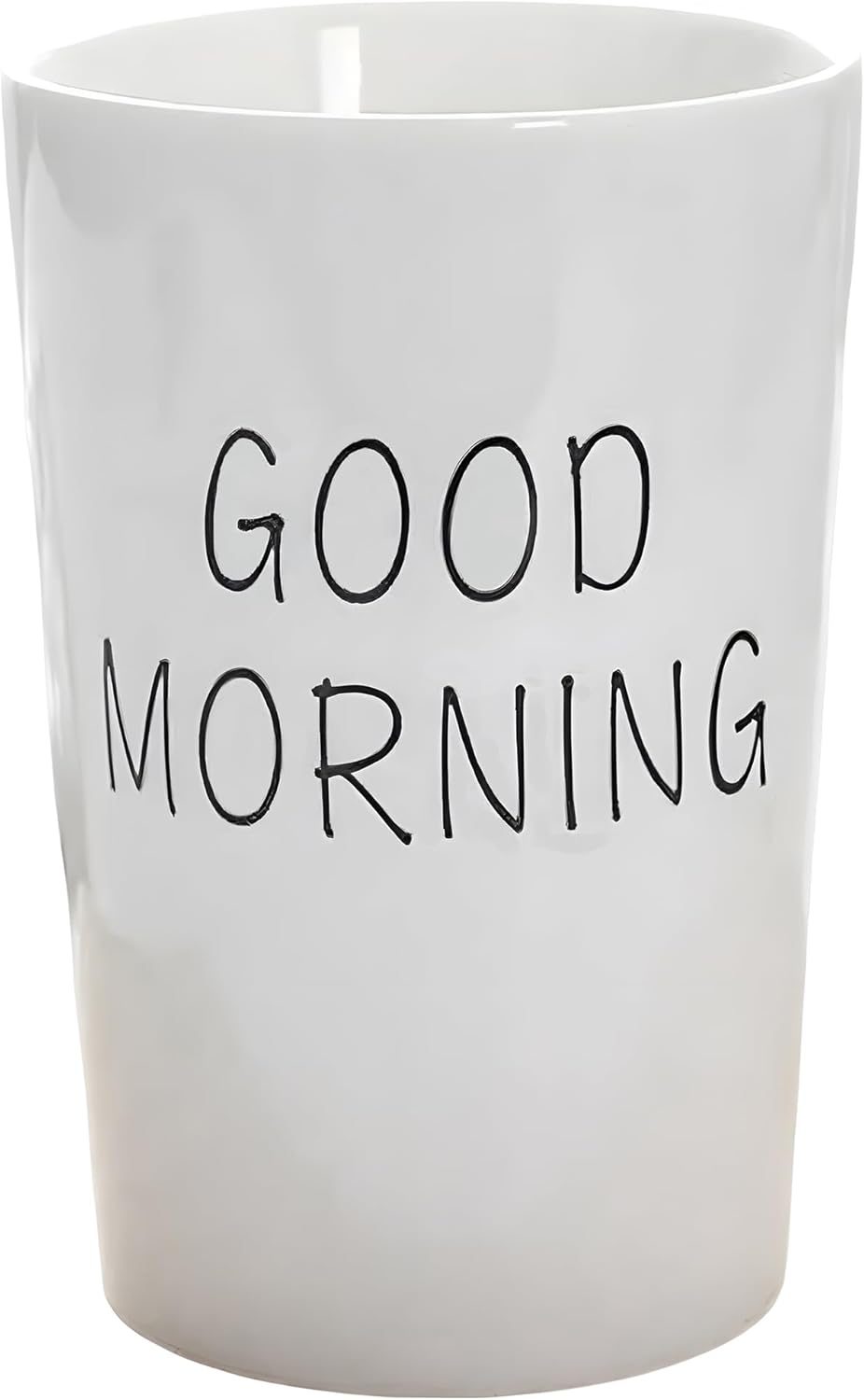 Kelake White Ceramic Tumbler Cup - 350ml Toothbrush Holder