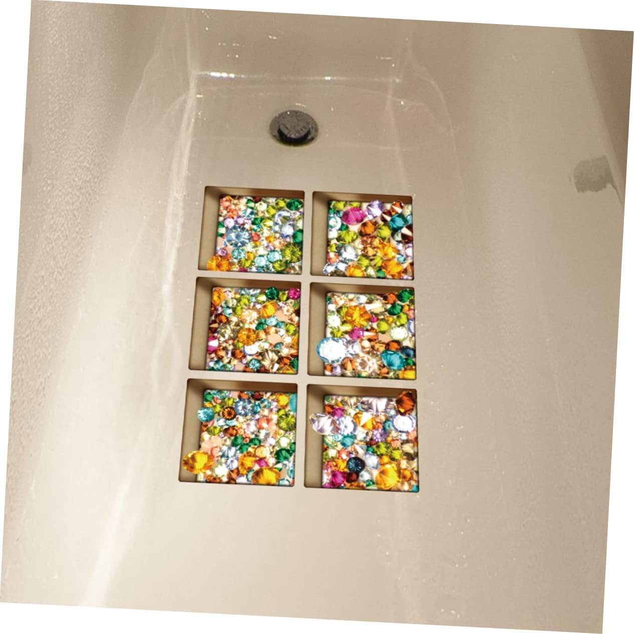 Happyyami 6 Pack 3D Bathtub Stickers Non-Slip PVC Decor