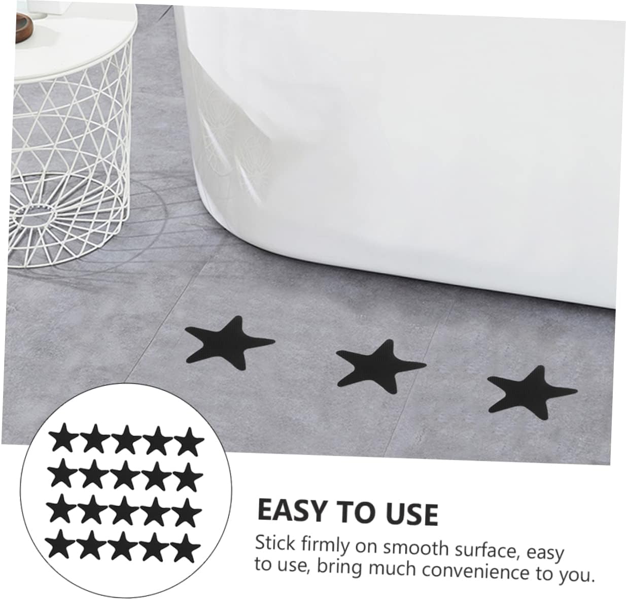 Cabilock 40pcs Non-Slip Bathtub Stickers with Anti-Slip Grip