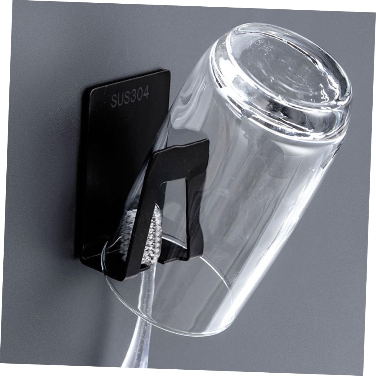 PRETYZOOM Wall-Mounted Toothbrush Holder