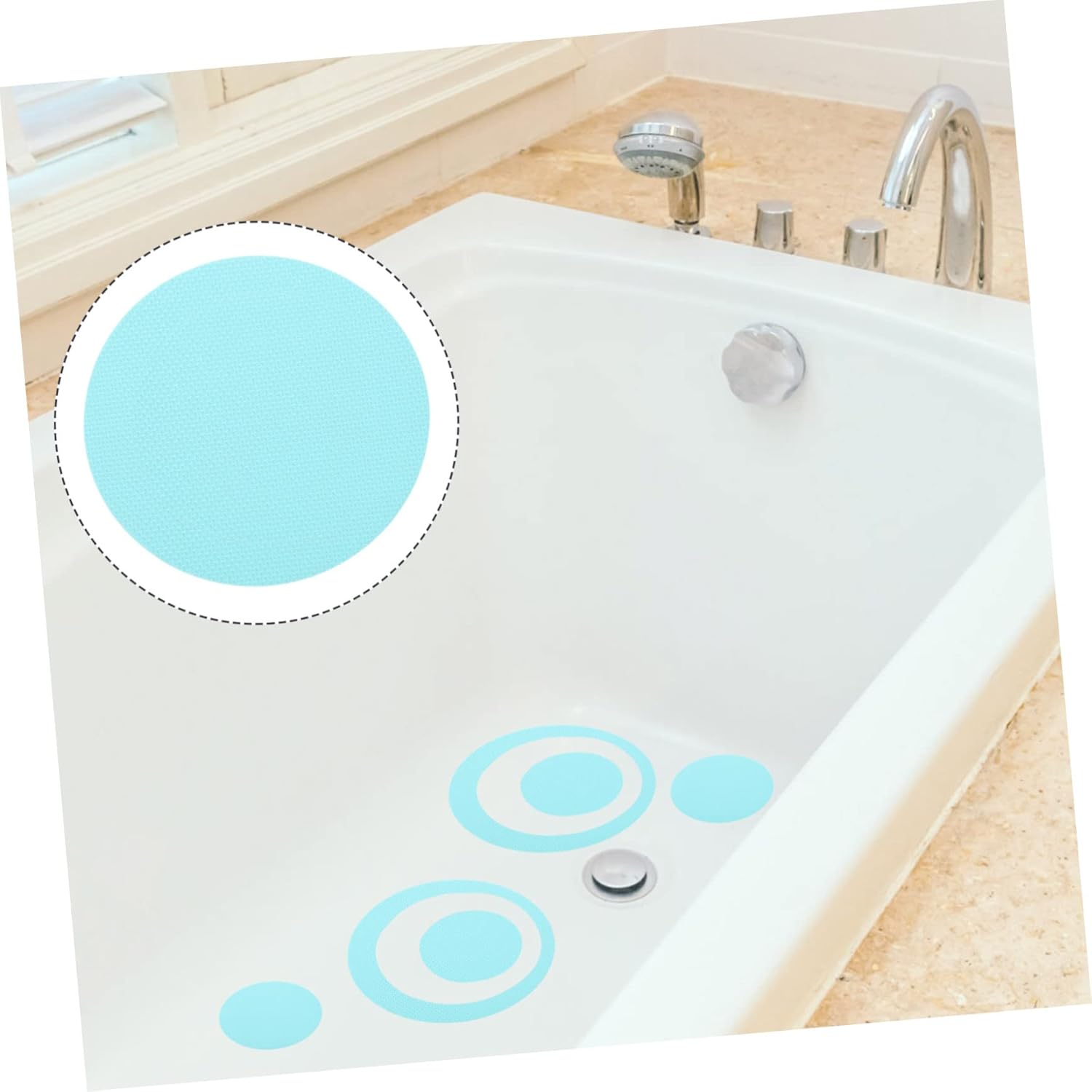 Happyyami 40Pcs Non-Slip Bathtub Stickers for Safety and Style