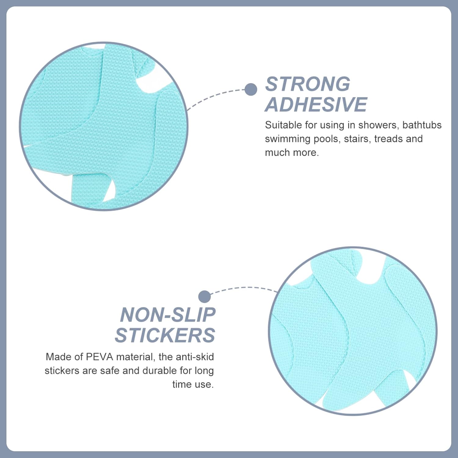 Veemoon Non-Slip Bathtub Stickers 25 Pieces