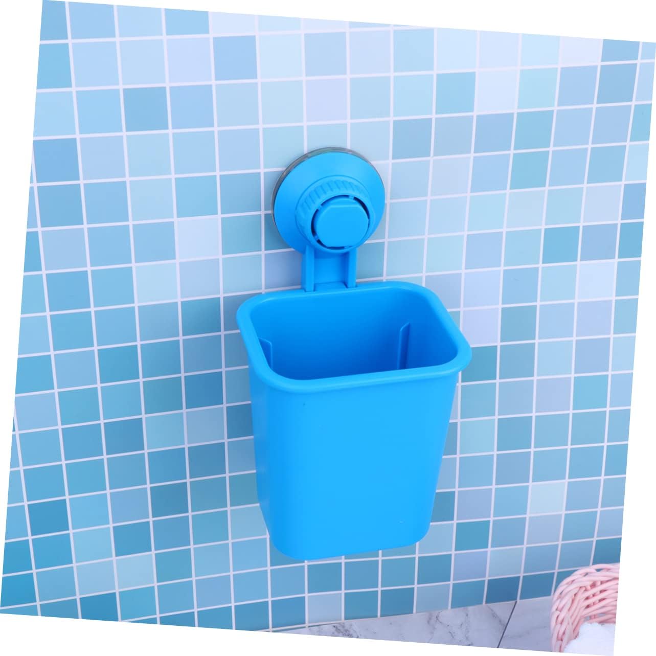 ULTECHNOVO 1Pc Suction Toothbrush Holder Wall Mounted Organizer
