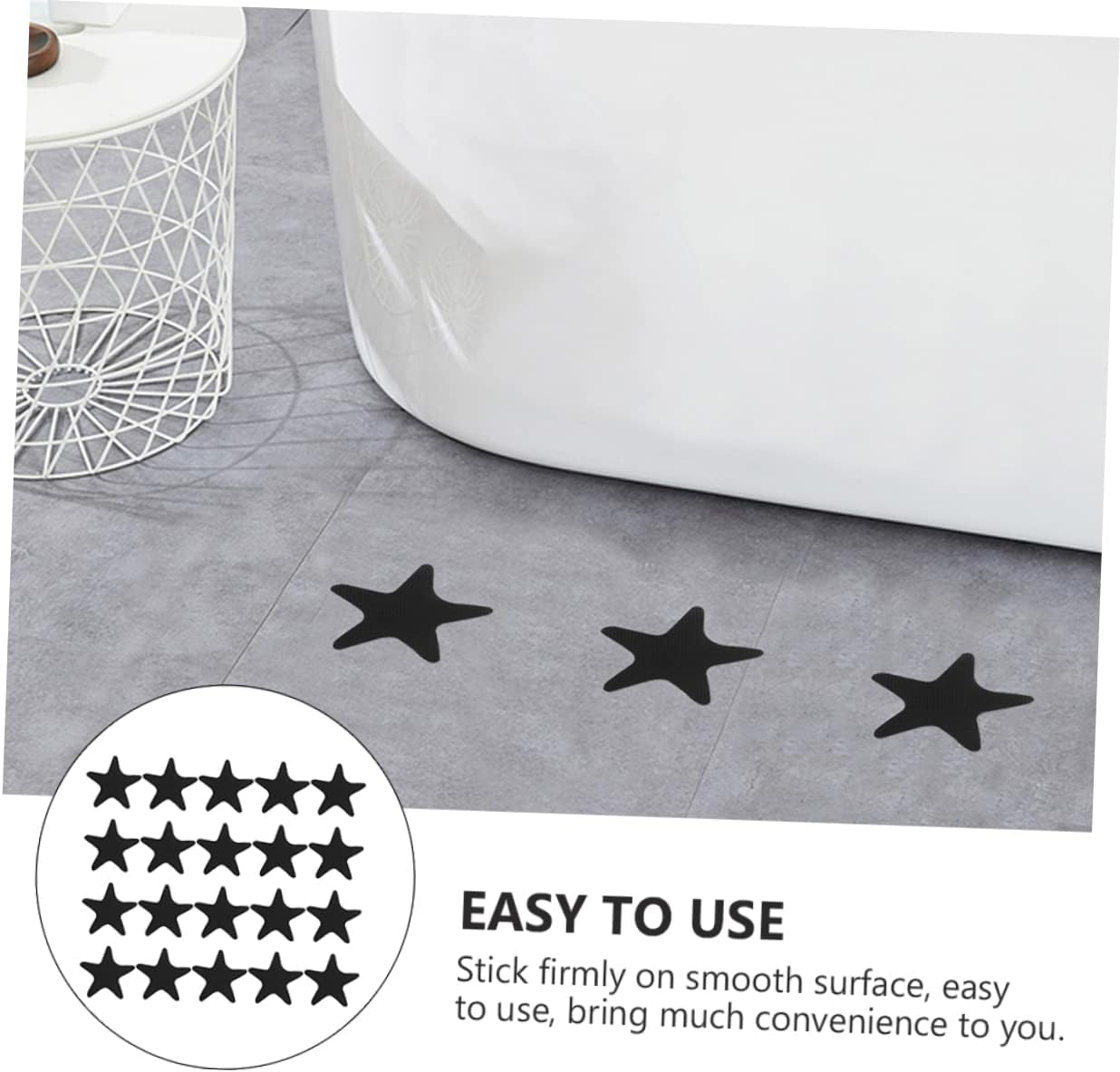 40PCS Non-Slip Bathroom Sticker for Bathtub Shower and Stairs 1