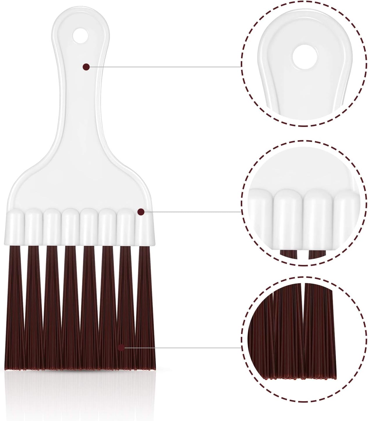 Boao 4-Pack Coil Brush for AC Refrigerator and HVAC Cleaning