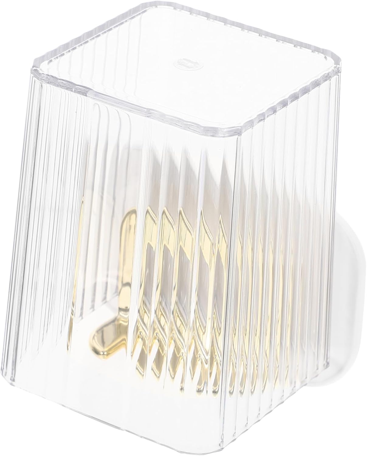 SOPOTUTU Wall Mounted Toothbrush Holder with Cover