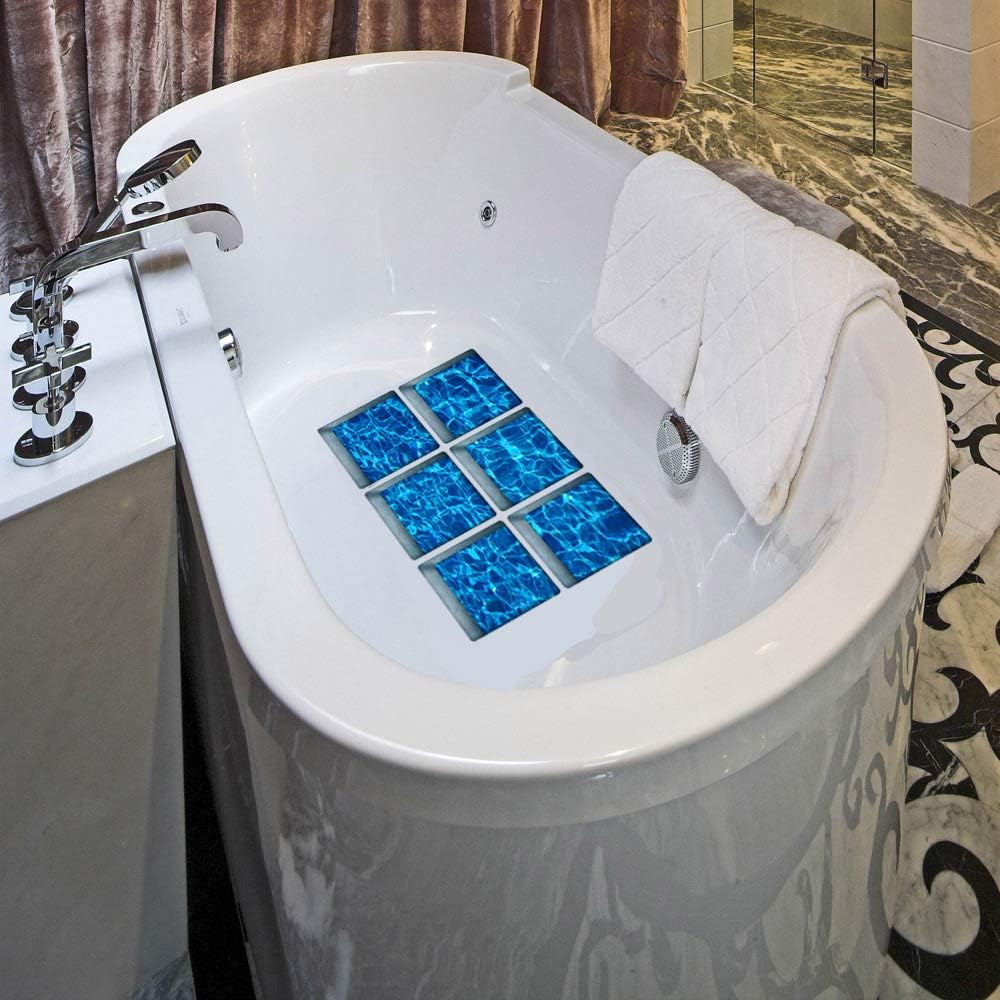 AILEGOU 3D Non-Slip Bathtub Stickers with Sea Animals