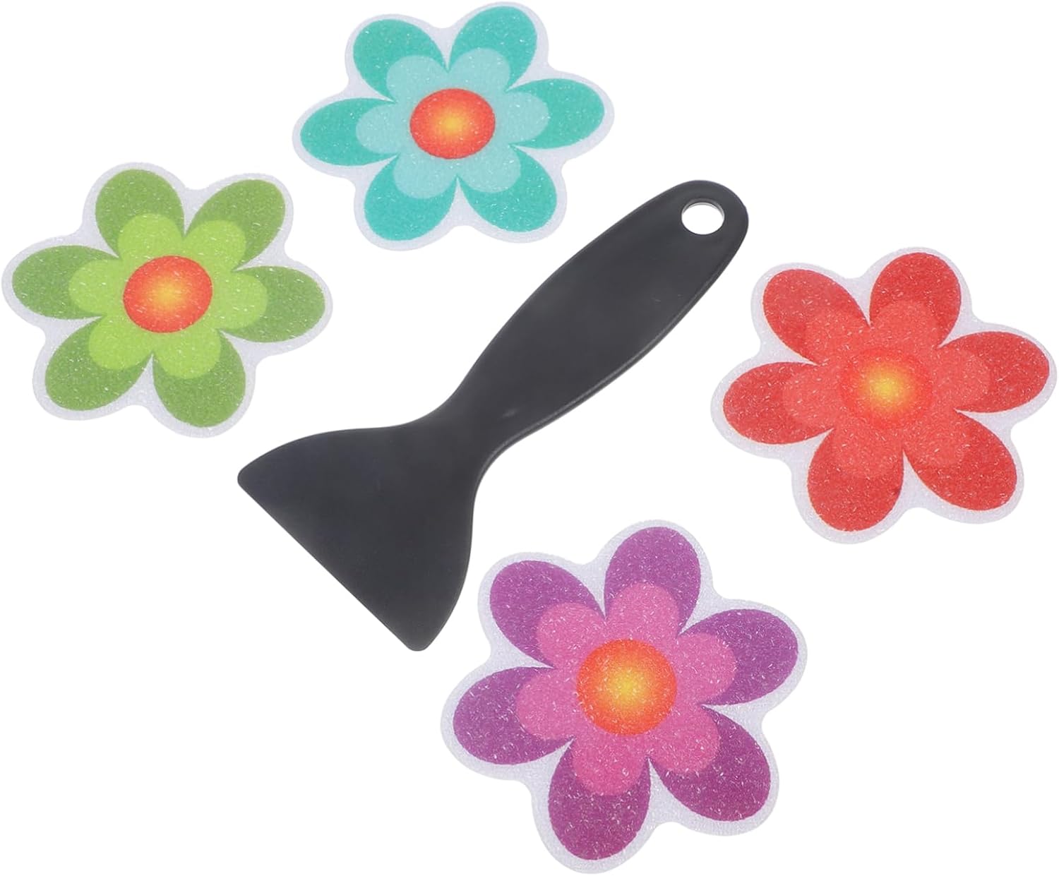 BESPORTBLE 4pcs Bathroom Non-Slip Flower Stickers 1