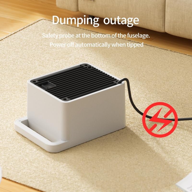 LAMZZP 900W Portable Ceramic Space Heater for Small Rooms