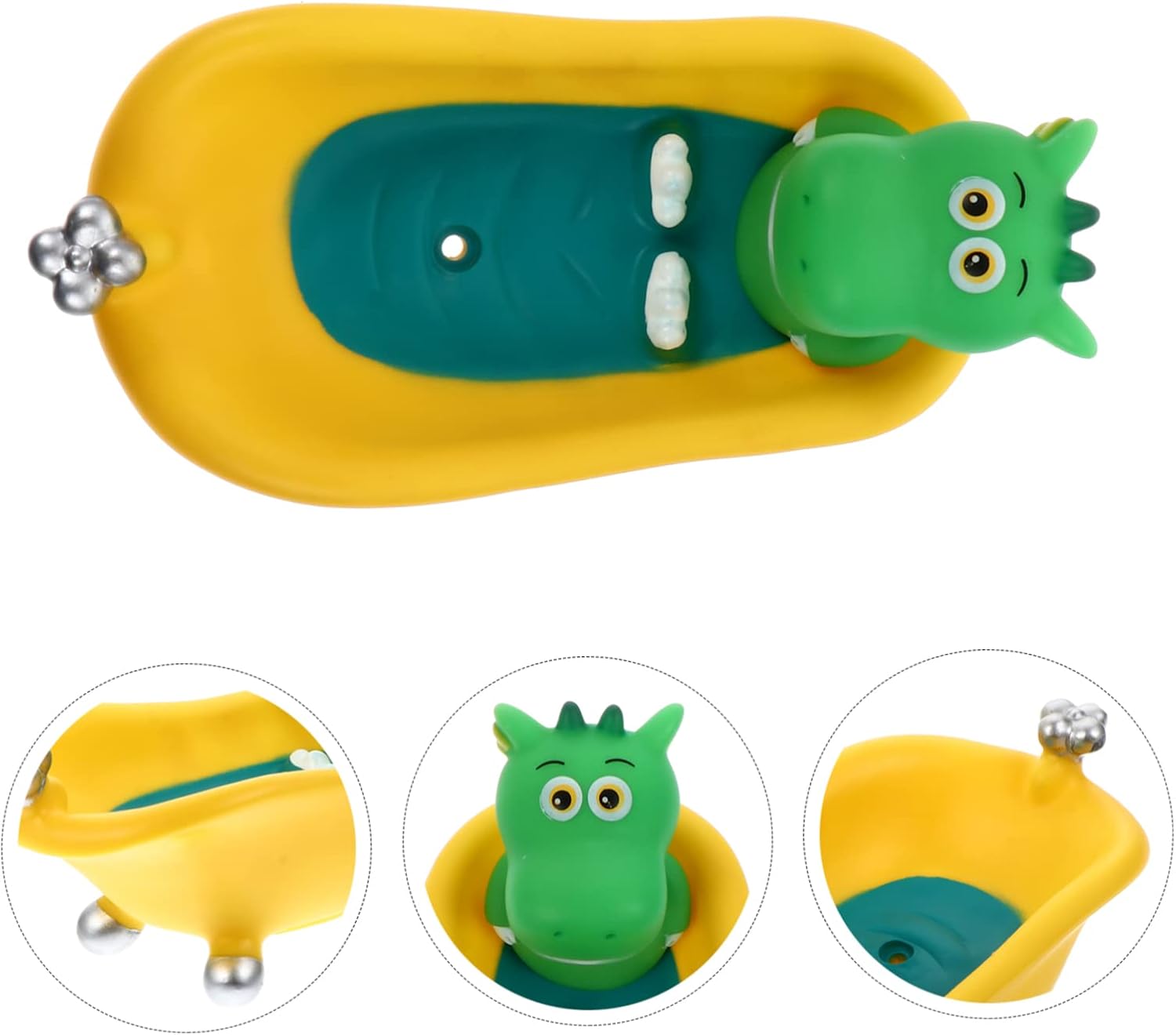 STOBAZA Dinosaur Soap Box Sponge Holder for Kitchen Bathroom