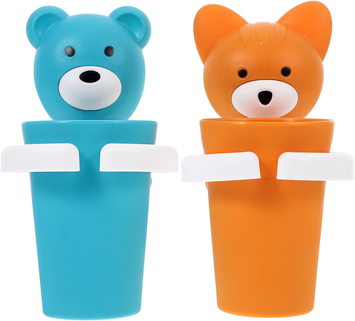 HOLIDYOYO 2sets Cartoon Toothbrush Holder with Cup 1