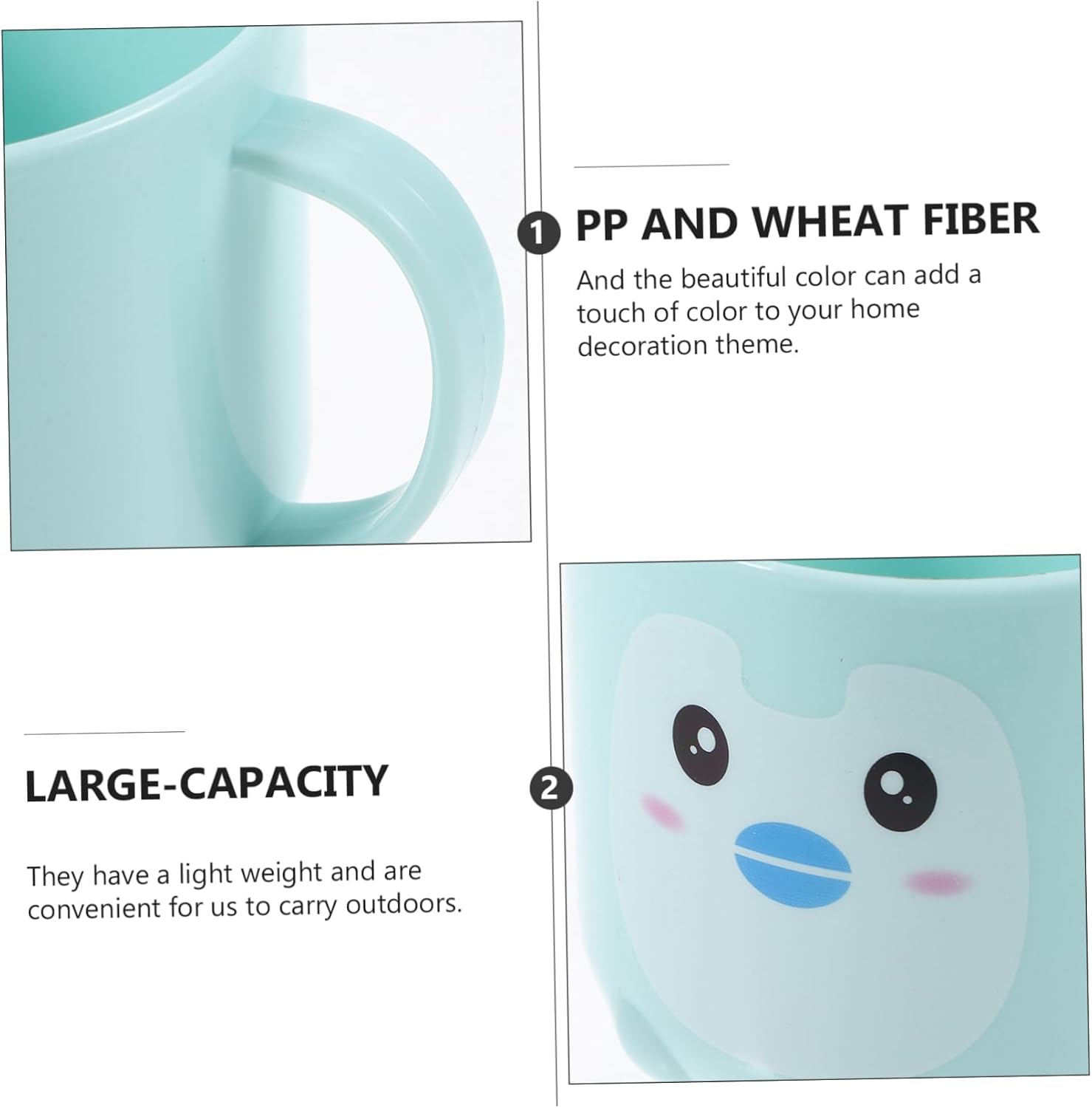 Ciieeo Toddler Frosted Toothbrush Cup for Bathroom