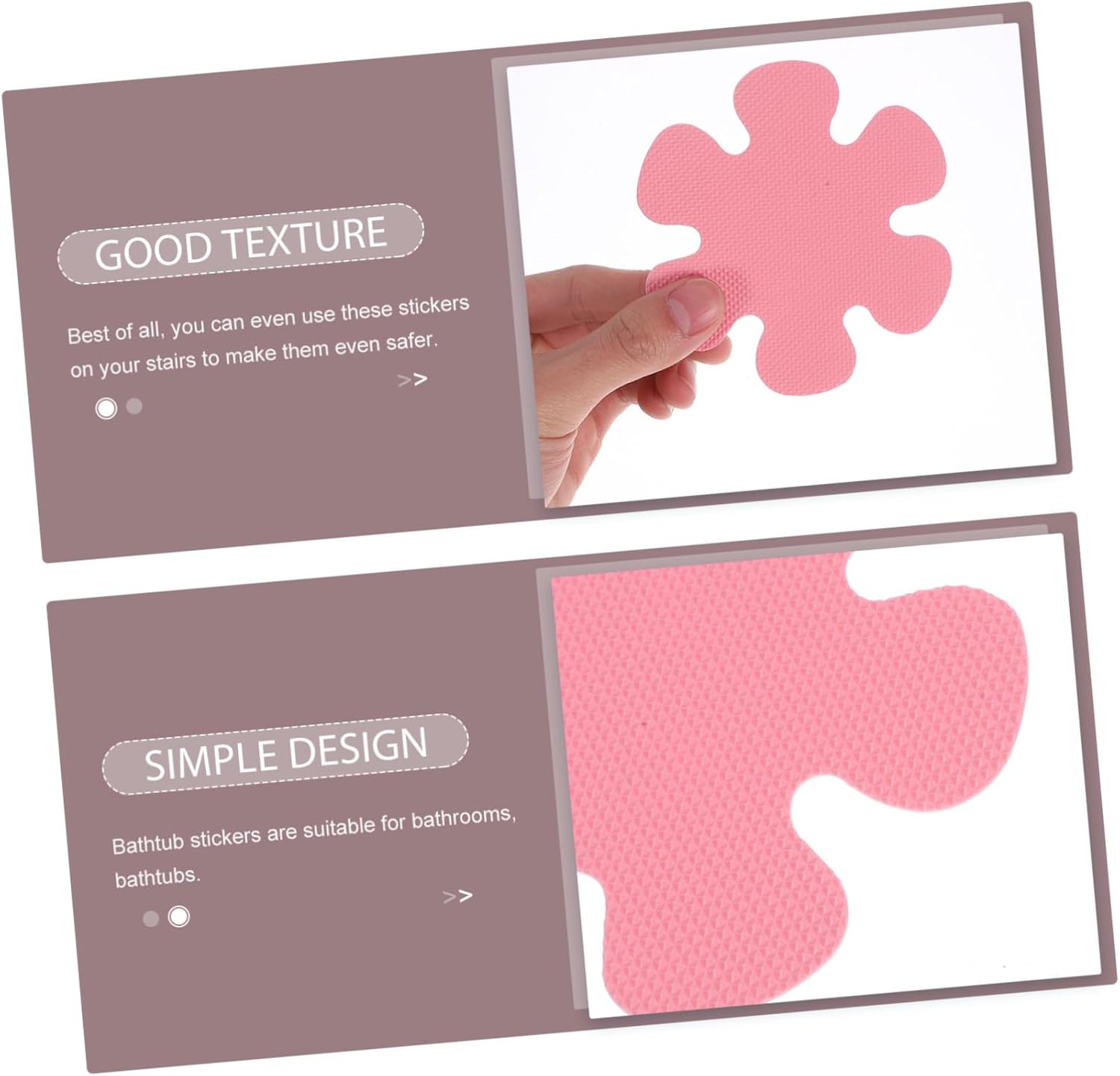 SOLUSTRE Non-Slip Flower Sticker Set for Bathroom Stairs Tub
