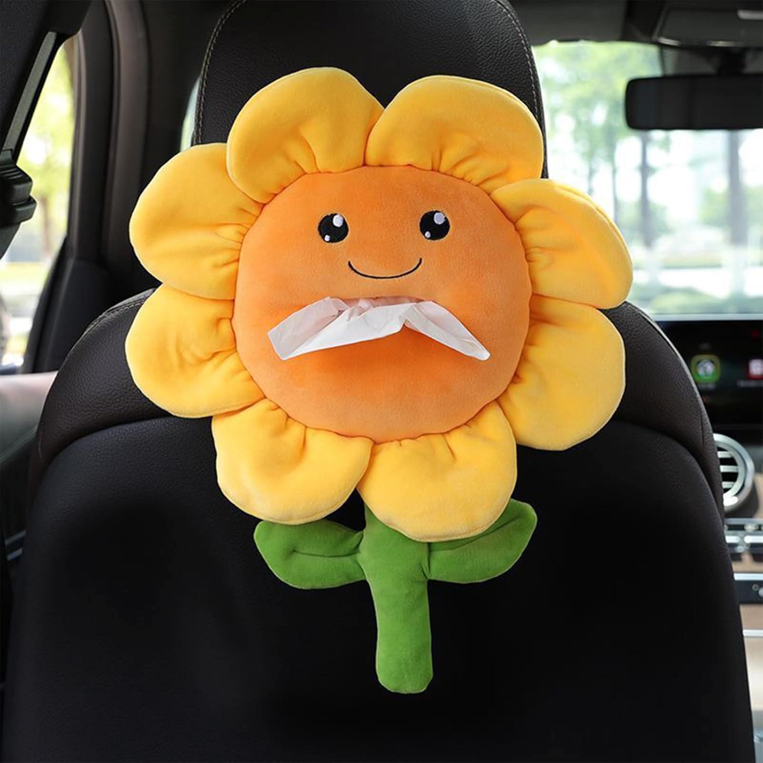 Fofetbfo Sunflower Plush Tissue Holder