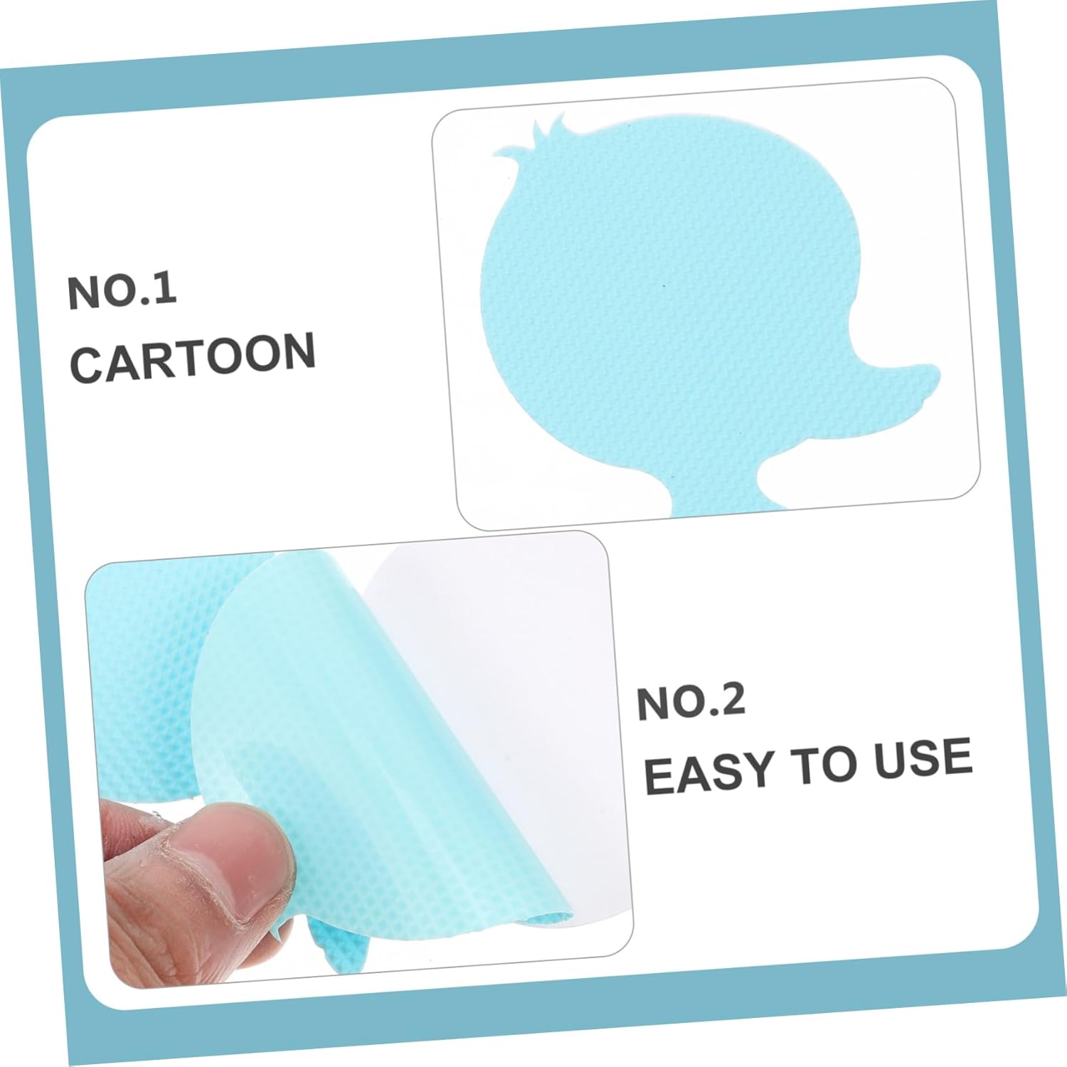 Unomor Anti-Slip Bath Stickers 24pcs Peva Material