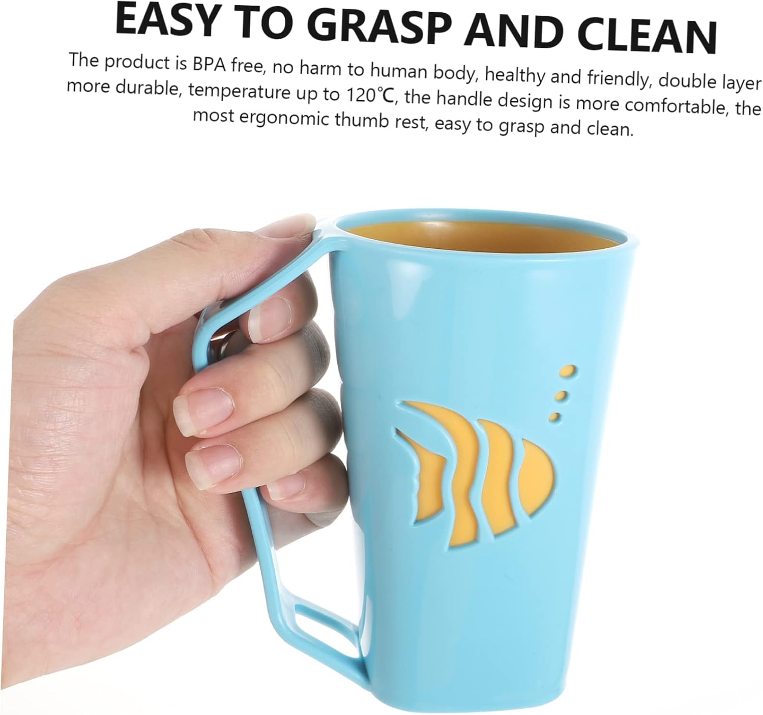 Cabilock 2 Pcs Brush and Wash Cup for Bathroom and Kitchen