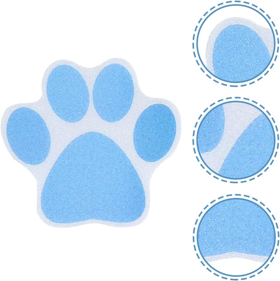 iplusmile 10pcs Paw Print Non-Slip Bathtub Decals