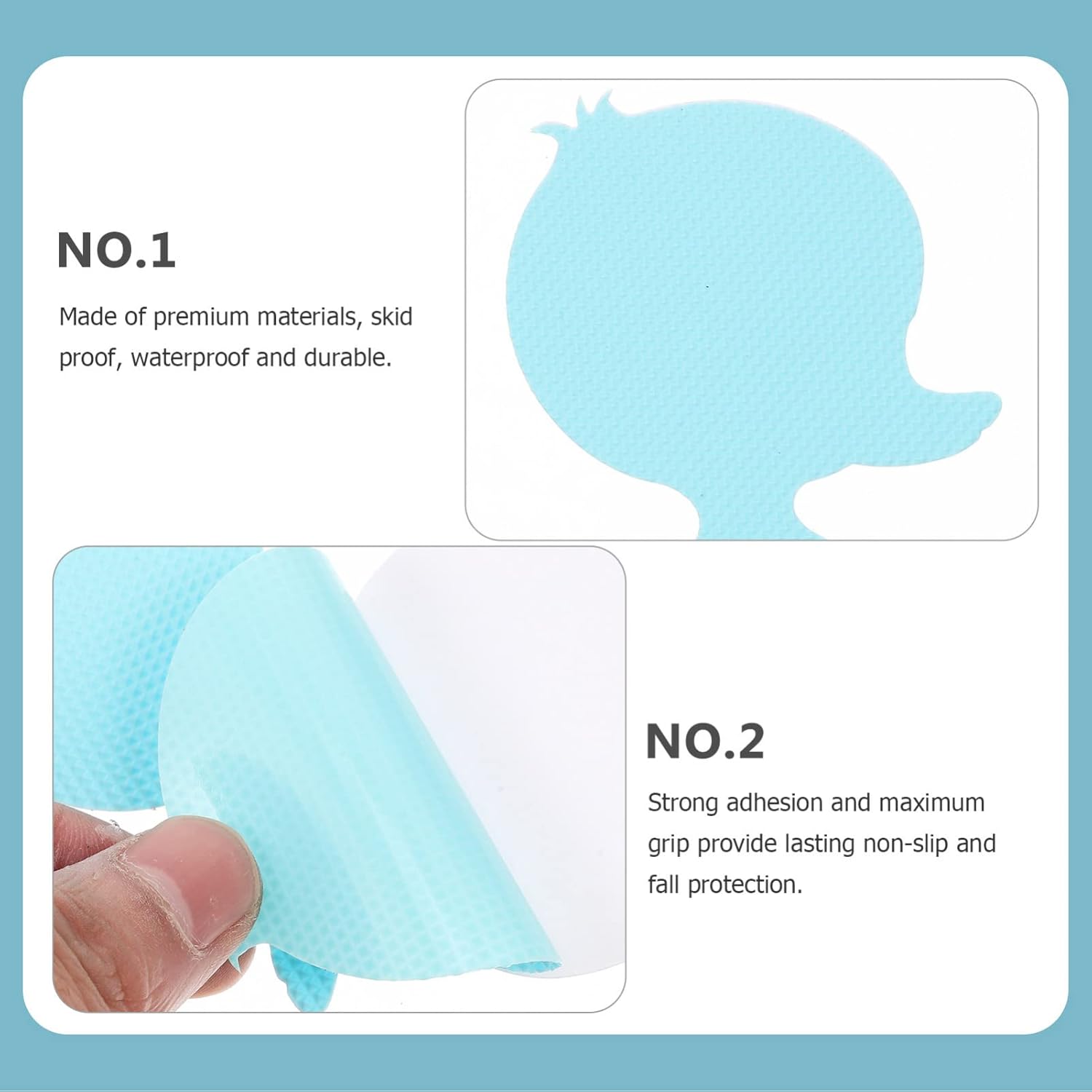 Cabilock 120pcs Non-Skid Bathtub Stickers Cartoon 1