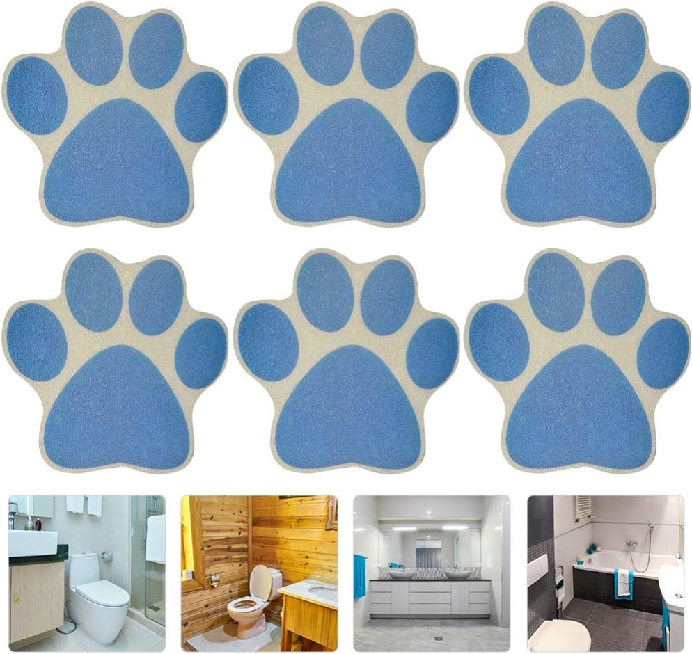 DOITOOL Removable Waterproof Bathtub Stickers 6pcs Cartoon Design