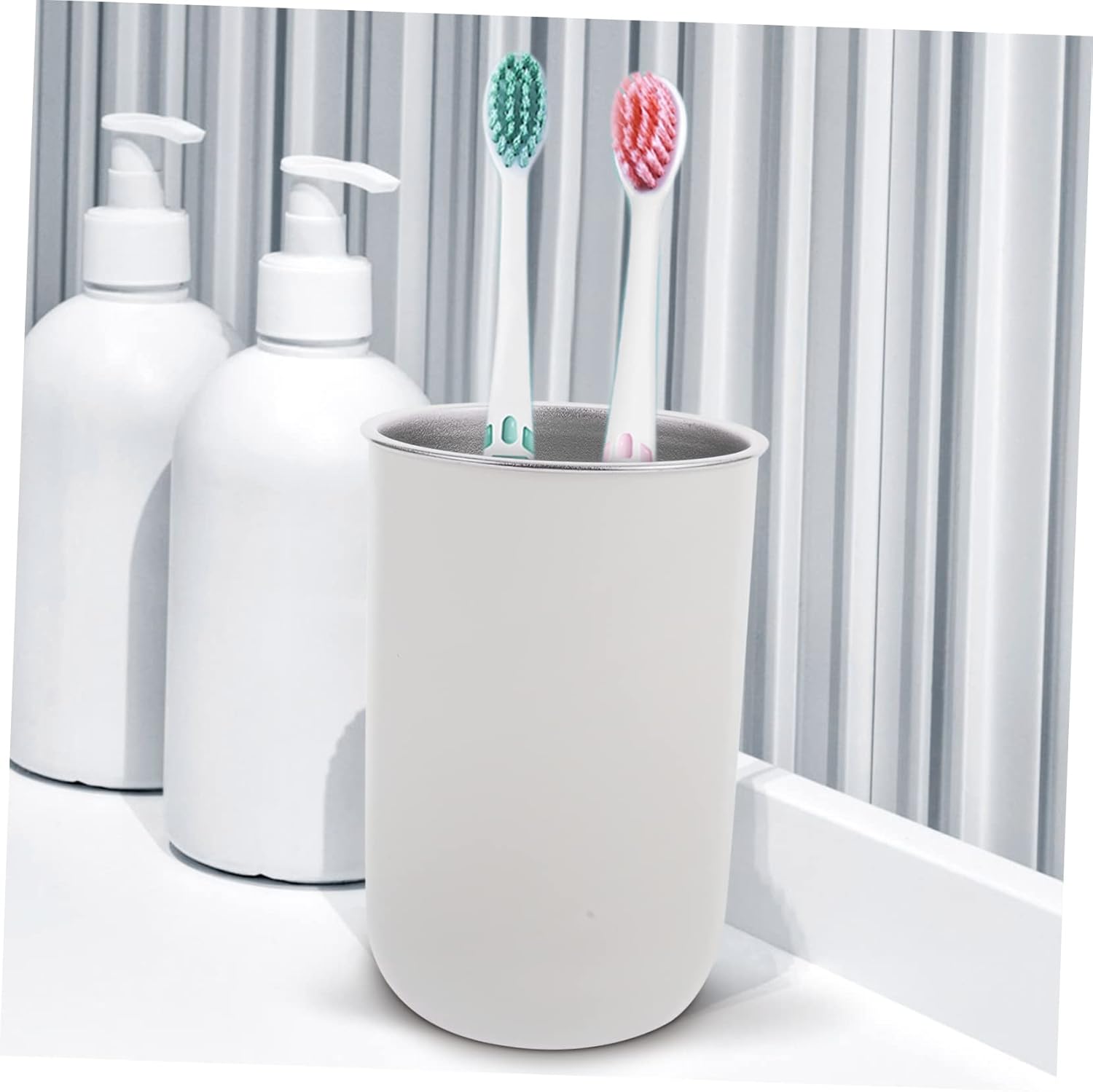 Zerodeko Portable Toothbrush Holder 350ml Reusable Cup