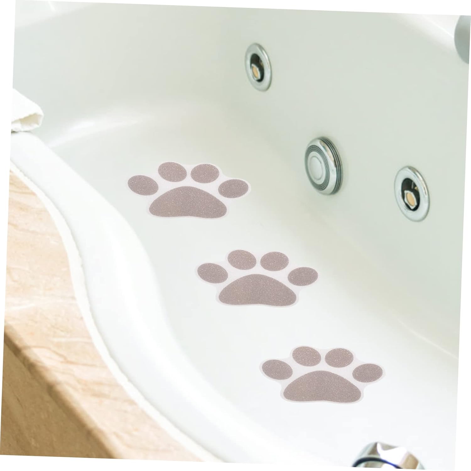 Garneck Non-Slip Bathtub Stickers 10pcs Grey Set