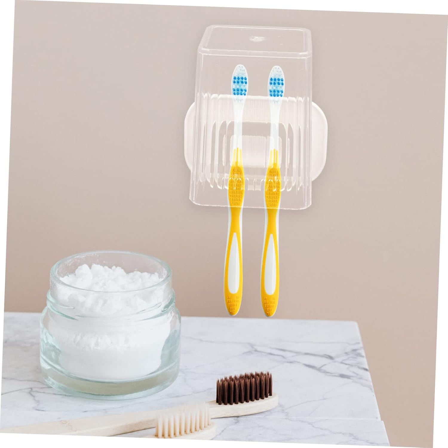 MAGICLULU Wall-Mounted Toothbrush Holder Shelf Set 1