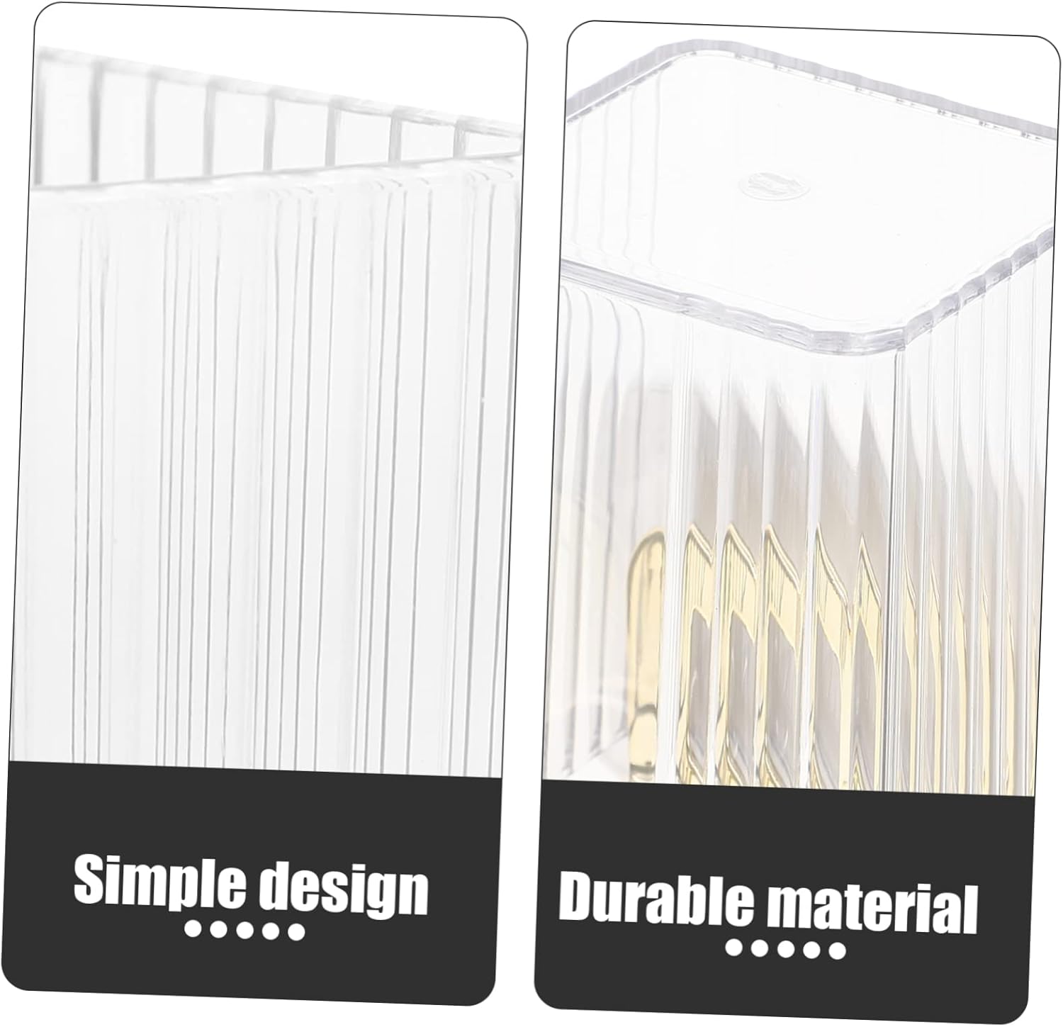 Wall Toothbrush Holder with 2 Slots - No Drill Design