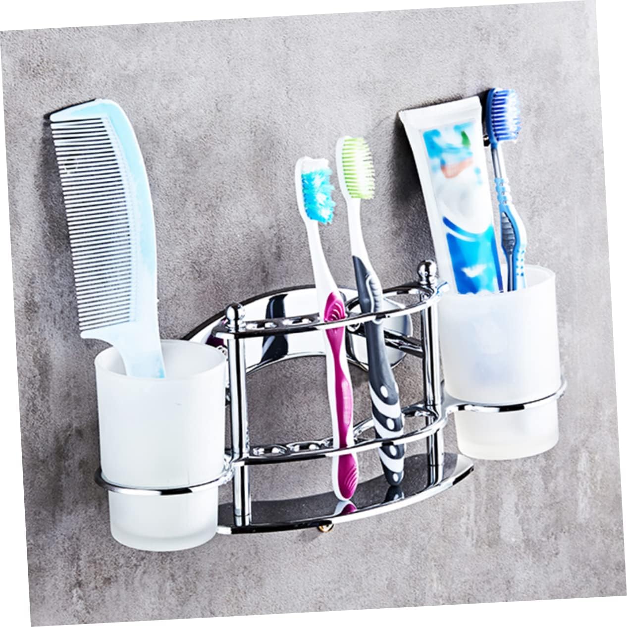 LIFKOME Wall Mounted Gargle Cup Holder