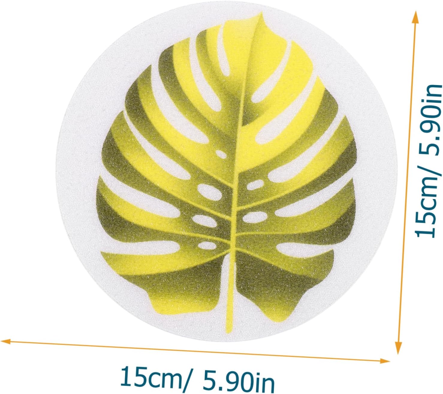 LAPYAPPE 1set Leaf Design Bathtub Stickers