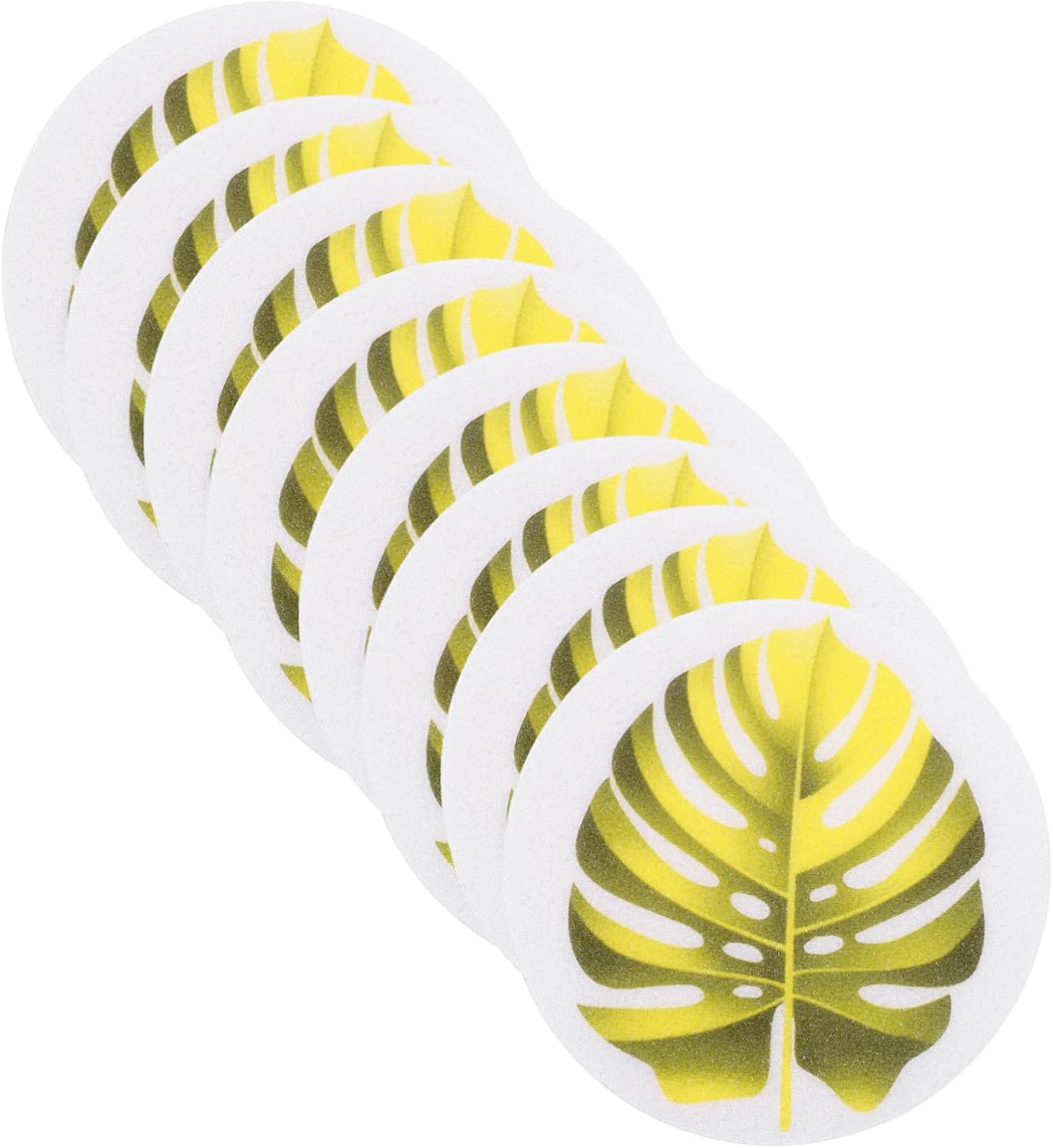 LAPYAPPE 1set Leaf Design Bathtub Stickers