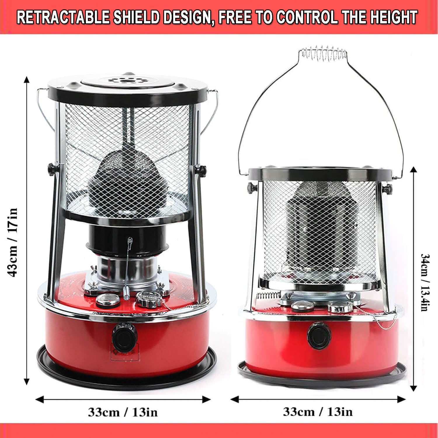 YEXLXLN Kerosene Heater Stove 9000 BTU Indoor Outdoor Portable
