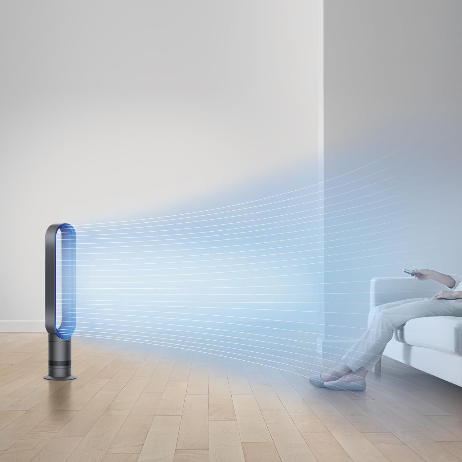 Dyson Cool AM07 Bladeless Tower Fan Iron Blue