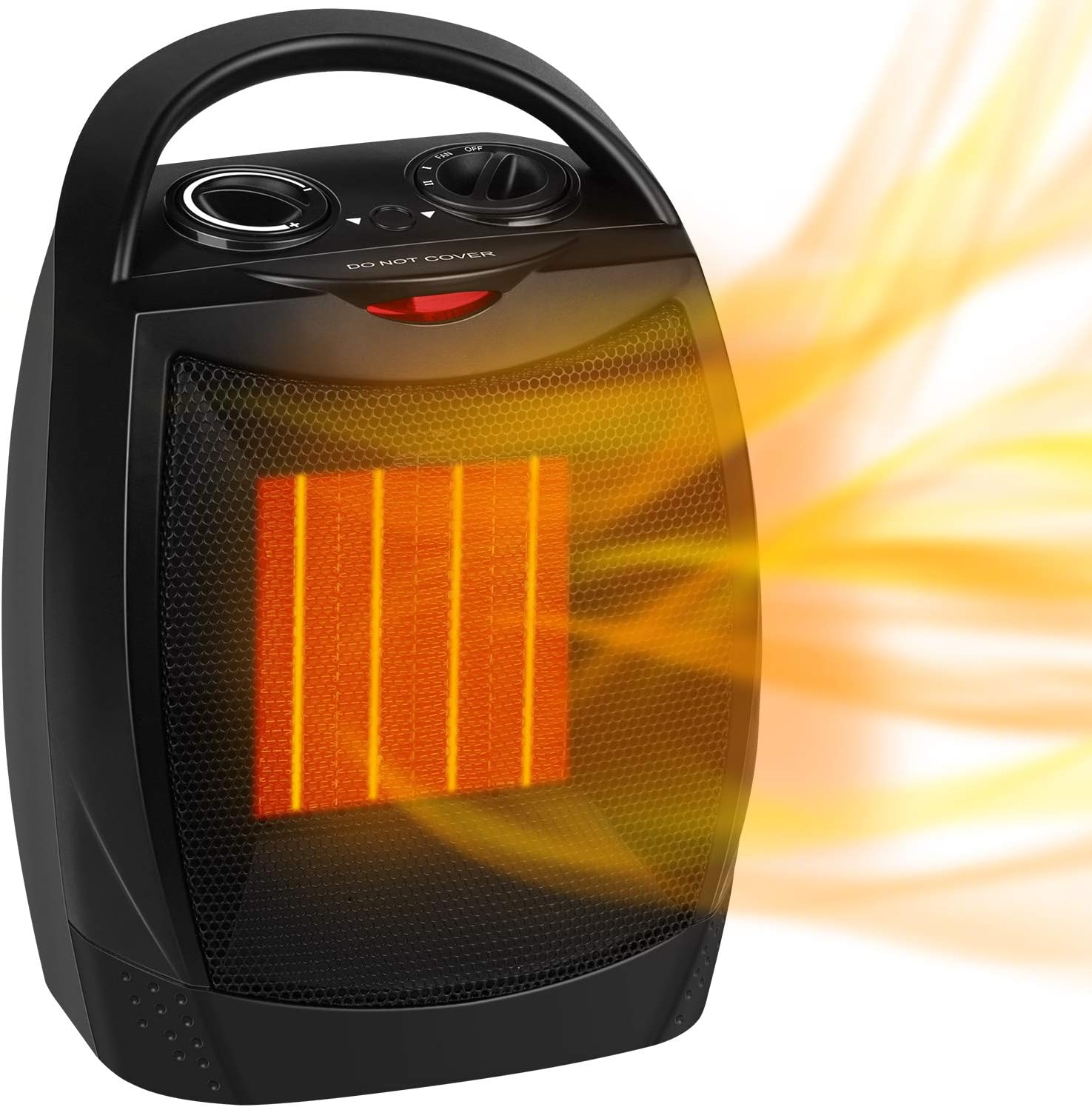 GiveBest 1500W750W Dual Heat Cool Fan Space Heater