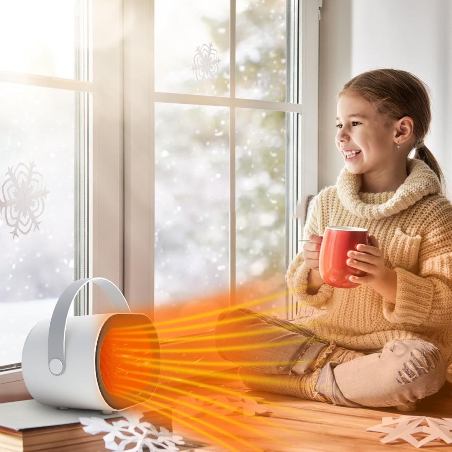 2024 New Space Heater with Timer and Temperature Control