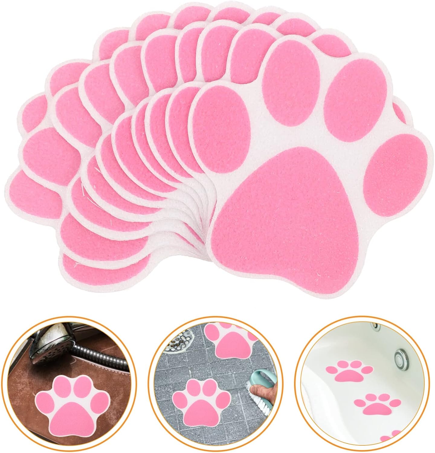 Luxshiny Non-Slip Bath Tub Stickers for Dog