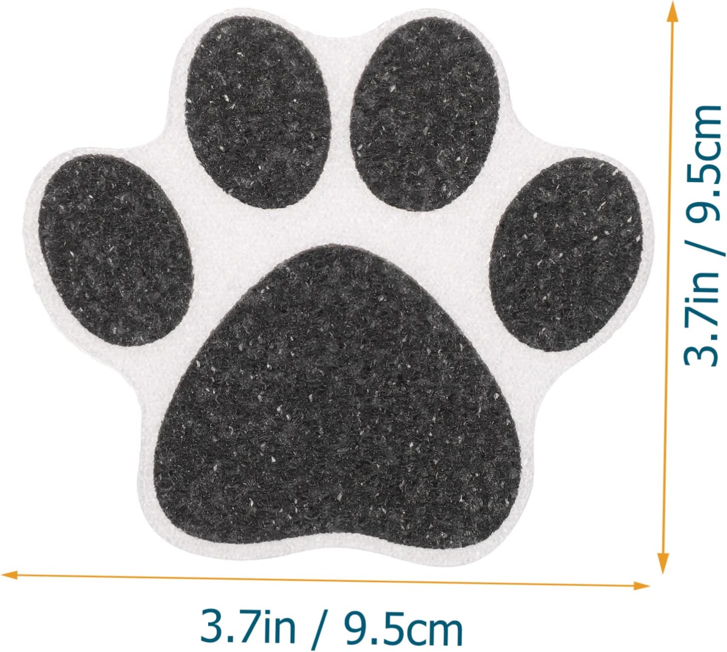 GLEAVI 10pcs Non-Slip Bathtub Stickers with Dog Paw Design