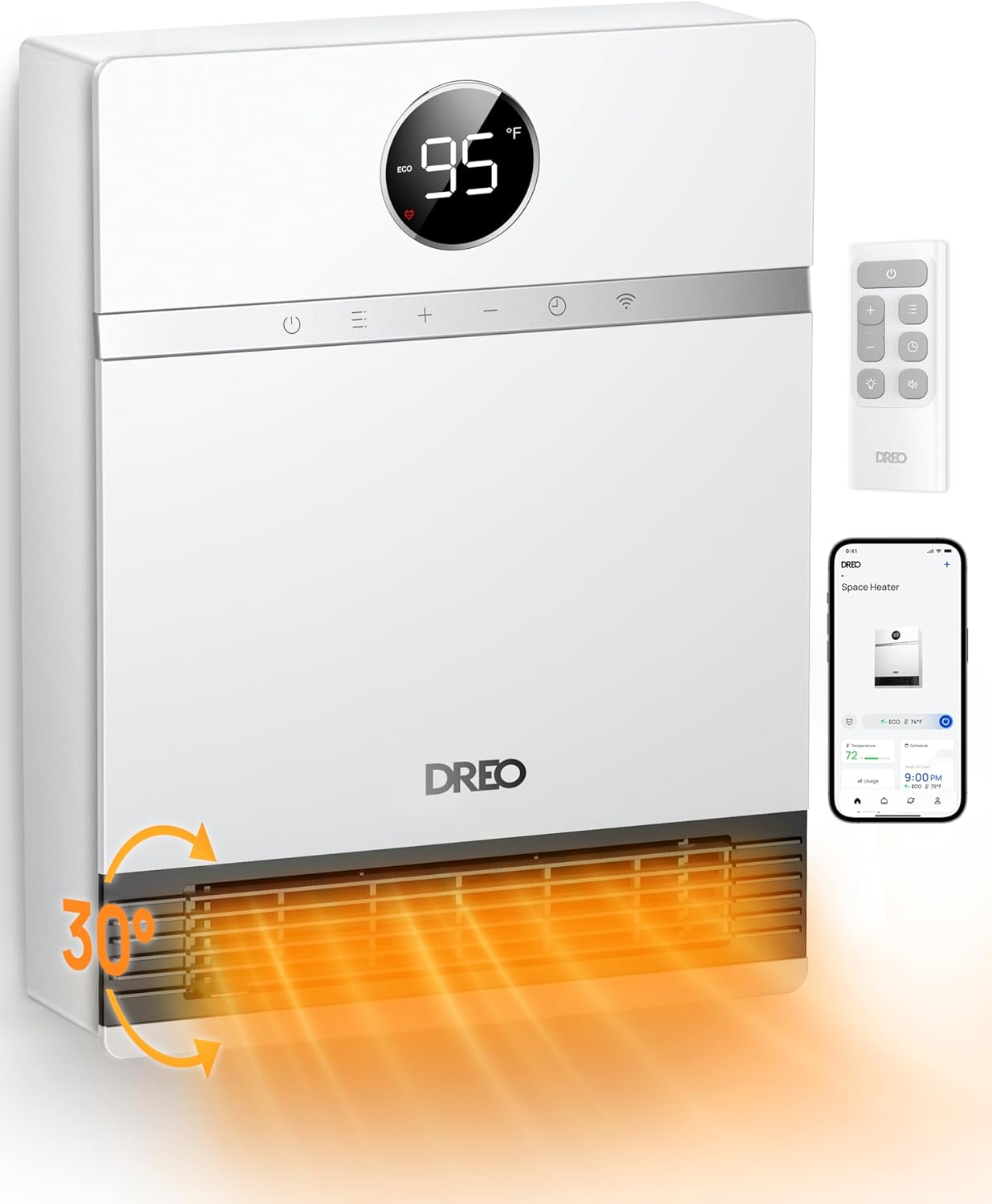 Dreo Smart Wall Heater with Alexa Compatibility