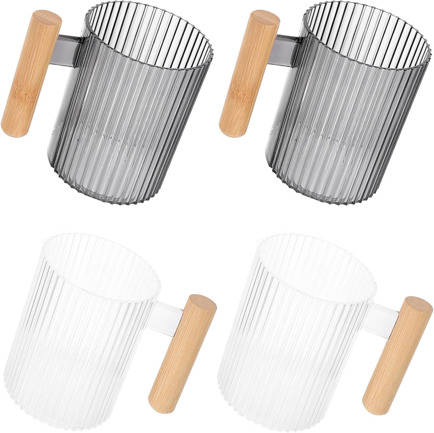 ABOOFAN 4-Piece Toothbrush Storage Cup Set