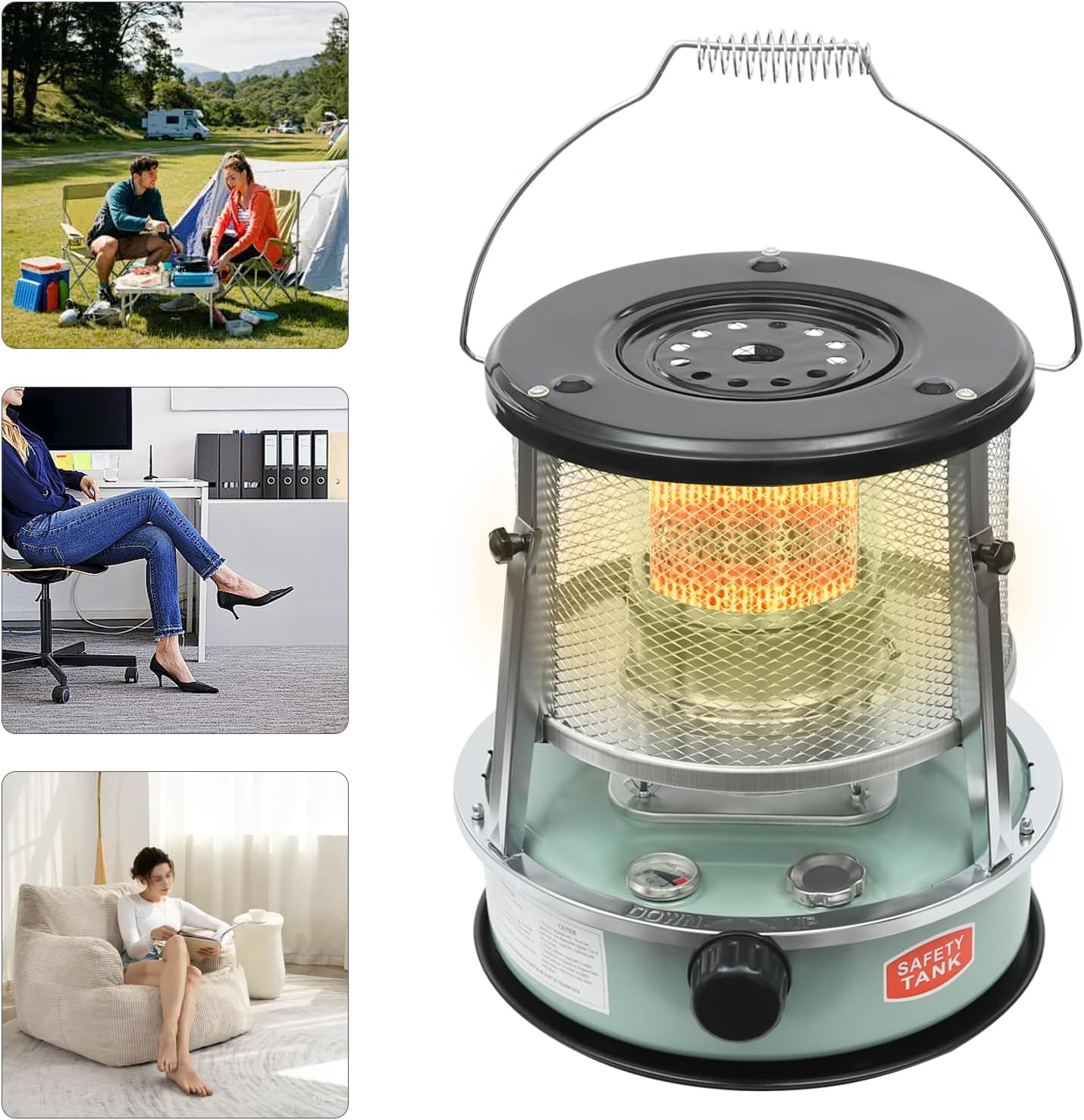 2600W Kerosene Heater with Handle for Camping and Indoor Use