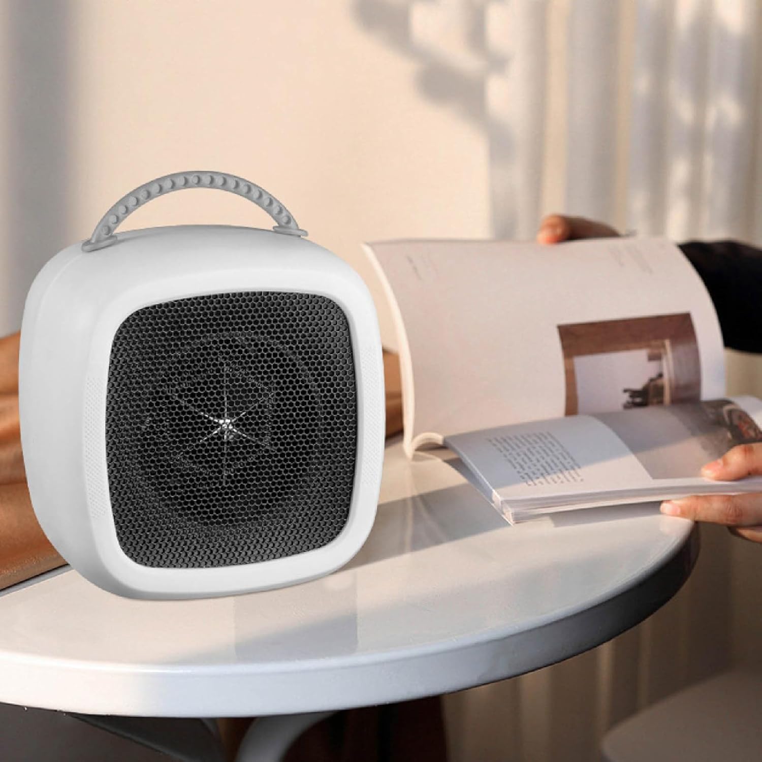 Gooddyiyukey 500W Quiet Electric Heater with 2 Modes
