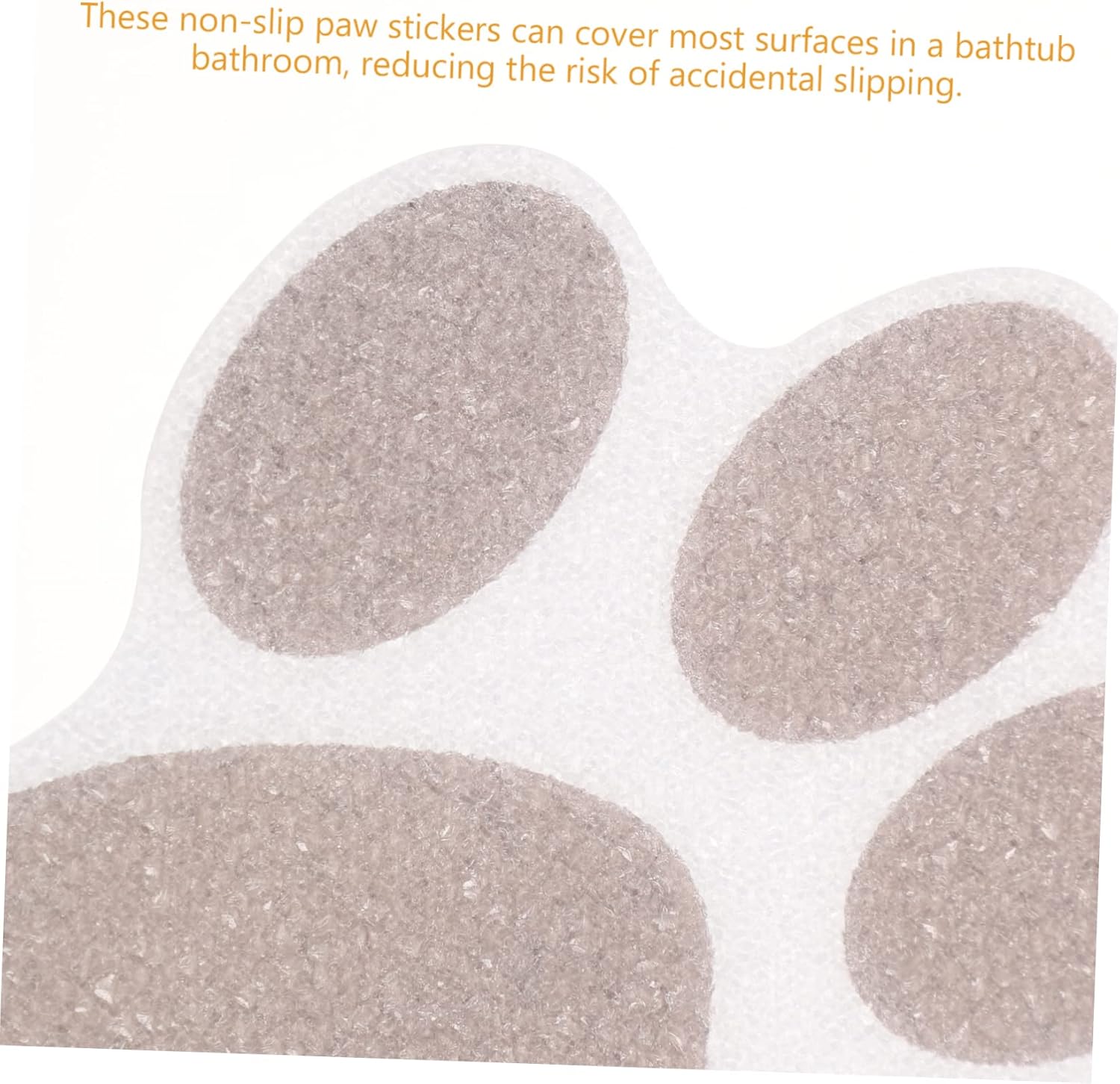 10Pcs Non Slip Paw Print Bath Stickers